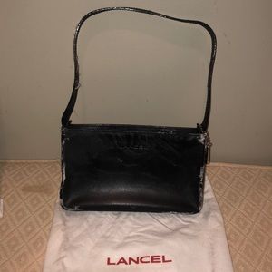 Lancel Paris Black ‘project’ shoulder bag